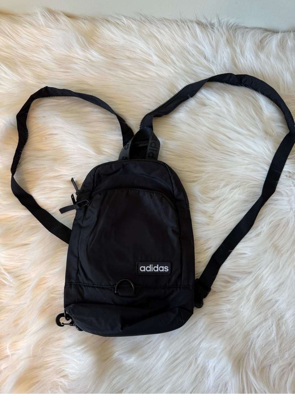 adidas Black Mini Backpack Crossbody